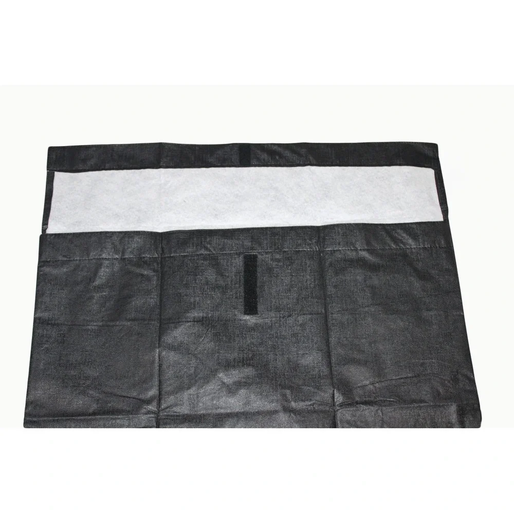 Black Non-Woven Fabric Storage Bag 52 in x 27 in w/ Velcro Closure